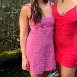 Zara Pink mini dress - L